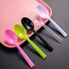 Plastic spoon, dessert pack, tableware, increased thickness, ice cream