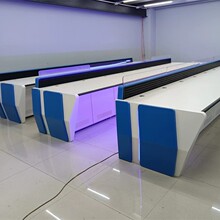 现代监控调度操作平台桌双联/四联指挥中心控制台加厚电脑工作台