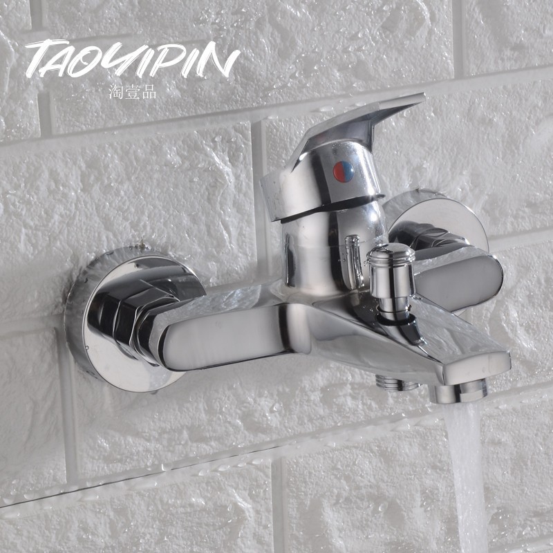 Fabricante al por mayor de cobre IELTS grifo de ducha triple válvula mezcladora oculta bañera ducha fría y caliente grifo de pared