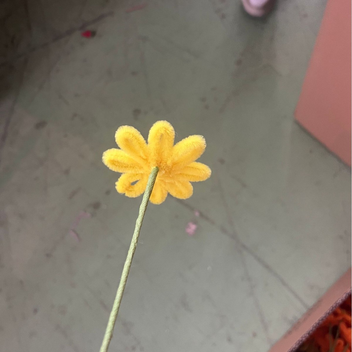 노란색 단일 머리 [작은 데이지