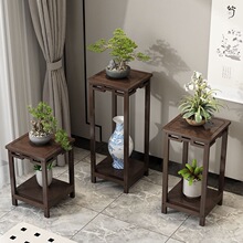 花架花盆摆放台阳台家用实木中式落地式室内客厅绿萝一件起批