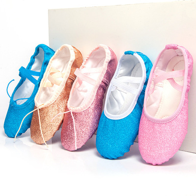 Stage dance shoes soft bottom belly dancing shoes gold strength PAWS shoes show dancing ballet shoes