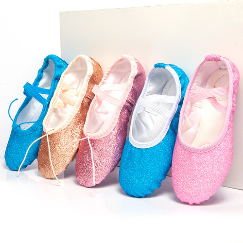 Stage performance dance shoes, soft-soled belly dance shoes, golden folk dance cat claw shoes, performance ballet shoes, dance shoes