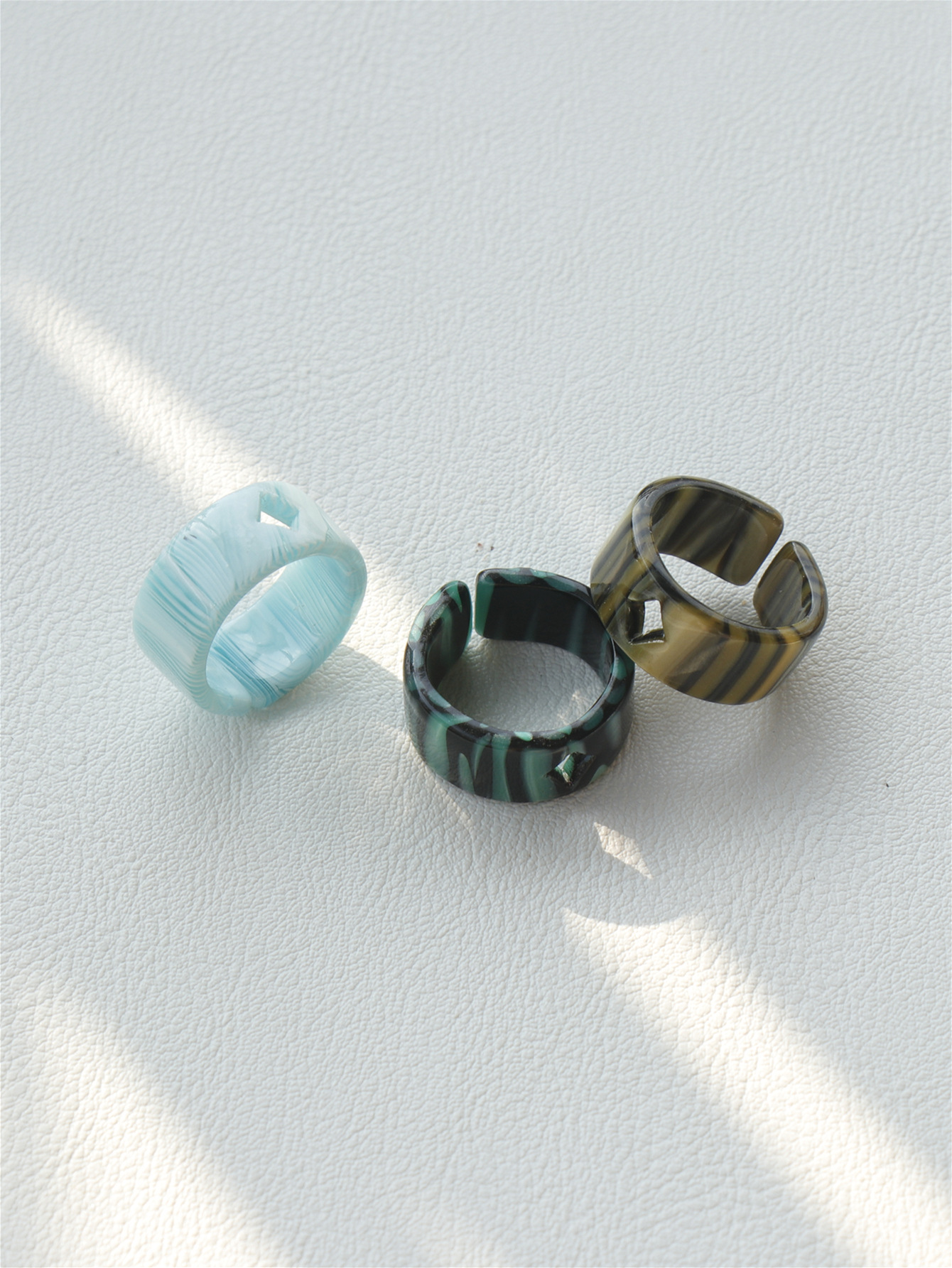 Resin Material 1 Set Fashion Geometric Resin Women's Open Ring