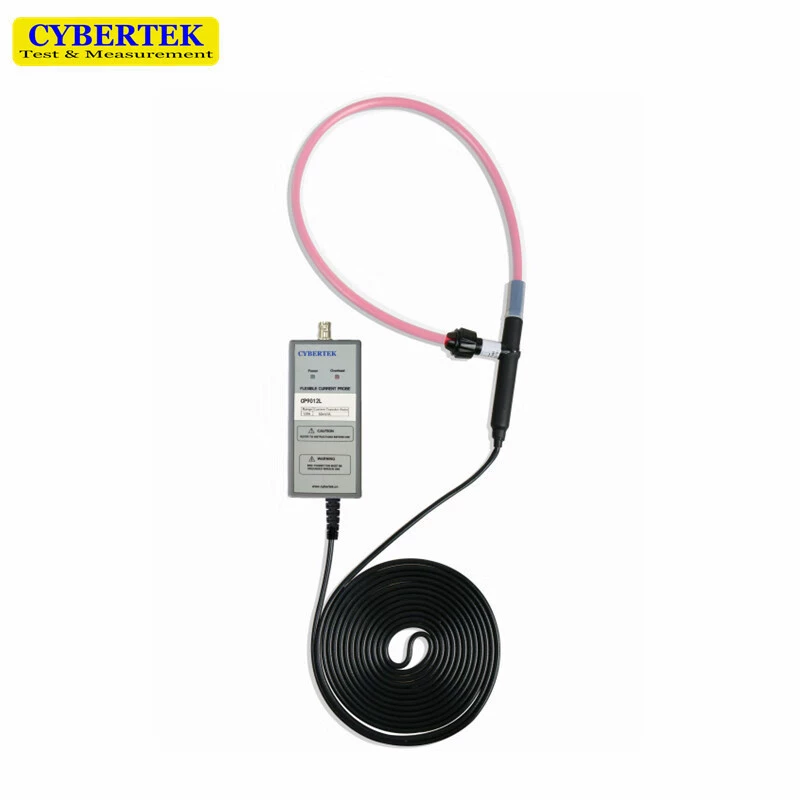 Гибкий токовый зонд CYBERTEK CP9600L (6кА, 10МГц) с окружностью кольца 600мм, подключенный