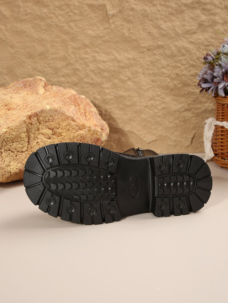 Outono e inverno novo estilo britânico moda sapatos de algodão botas de algodão feminino botas curtas explosivas_voghion.com