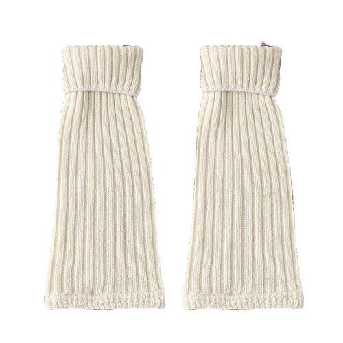 Socks for girls, white calf socks, 43% wool, stylish stack socks, slimming, suitable for snow boots, autumn and winter, thick and warm.