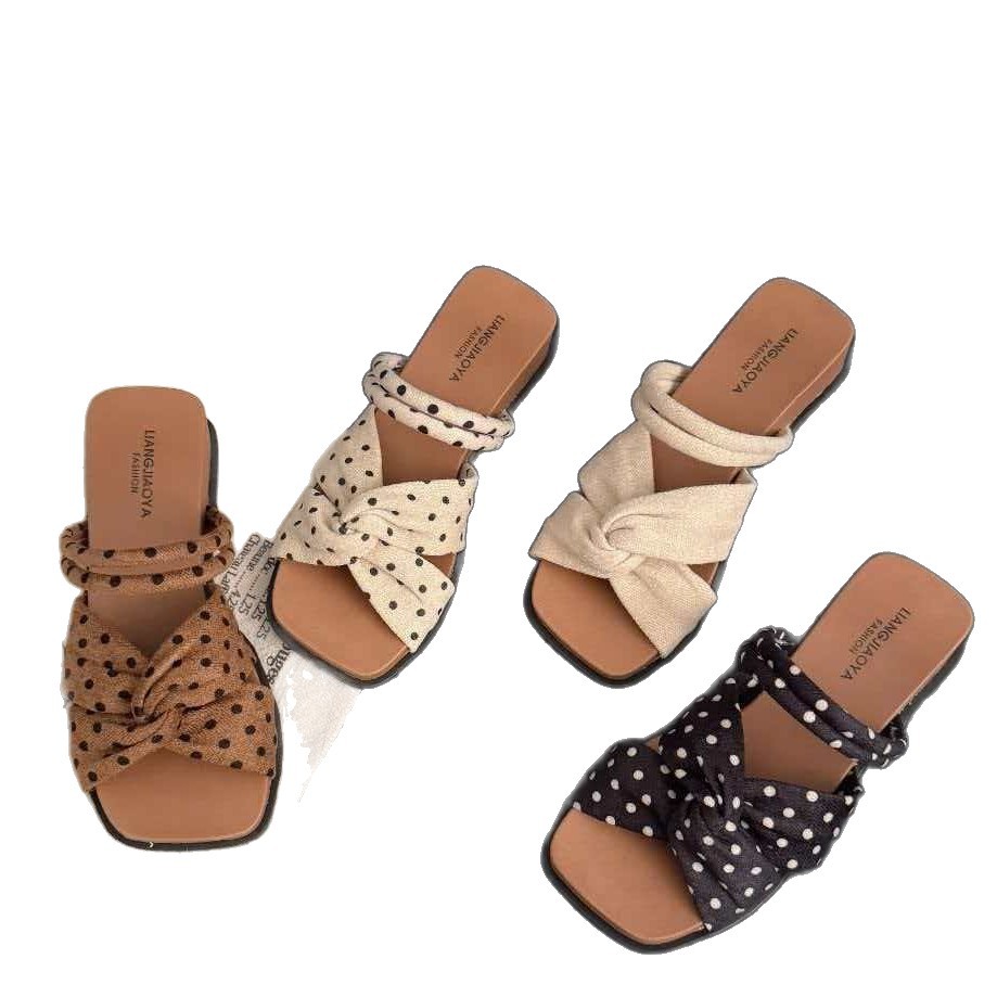 Zapatillas de tacón de pendiente gruesa de alta calidad para mujeres de verano 2026 con sandalias de falda de moda de hadas. image 5