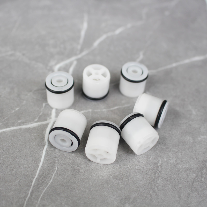 Plastic inner plug stop and return valve core, toilet one-way valve core, plastic check valve core with embedded spring check valve undefined