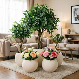 花盆装饰;装饰花瓶;花盆容器