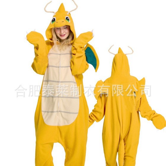 In-Stock Cross-Border Cartoon One-Piece Pajamas, Fast Delivery, Dragon Animal Costumes, Halloween Fleece Loungewear In-Stock Cross-Border Cartoon One-Piece Pajamas, Fast Delivery, Dragon Animal Costumes, Halloween Fleece Loungewear