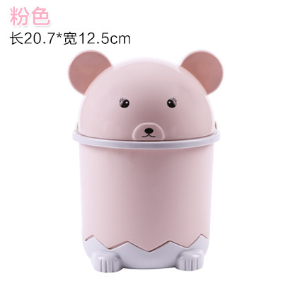 Panda Flip cubo de basura escritorio baño almacenamiento dibujos animados hogar Sala engrosada cesta papel al por mayor