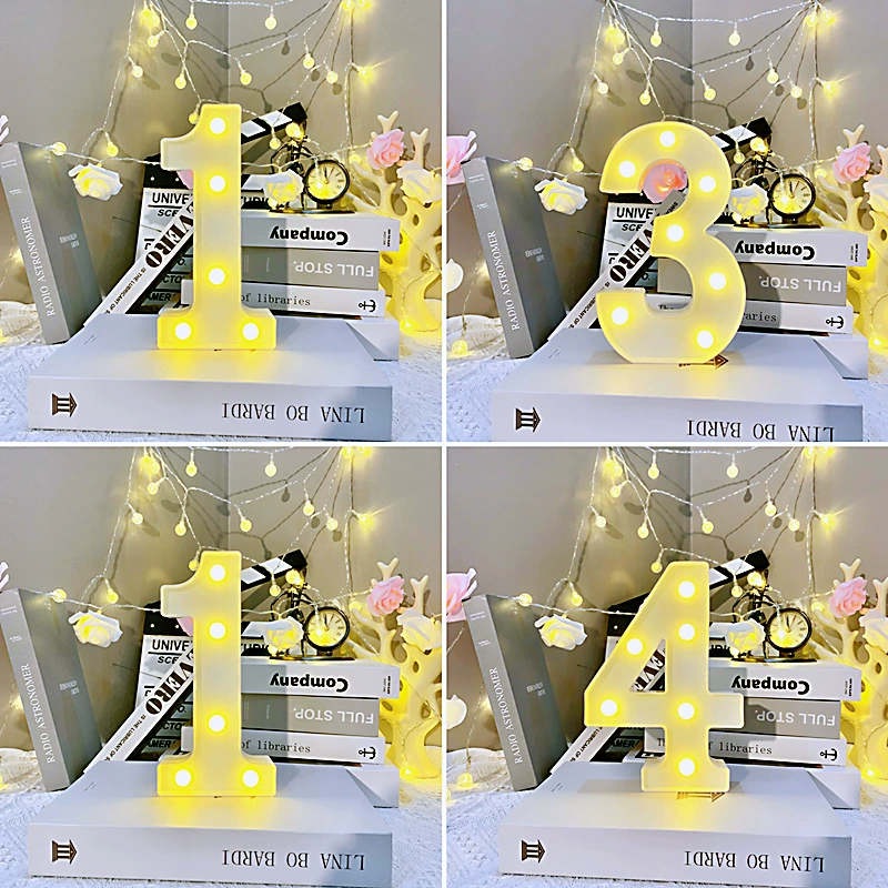 [nis26个英文字母灯彩灯批发LED造型灯婚庆生日快乐表白求婚派对布]
