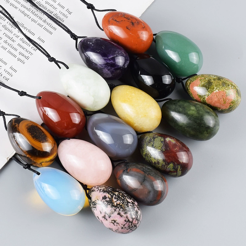 40*25 middle number jade egg powder, jade, eggs, natural obsidian punching jade egg source manufacturers wholesale