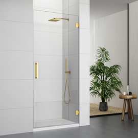 跨境出口单框摆动淋浴门 浴室淋浴隔断单开门swing shower door