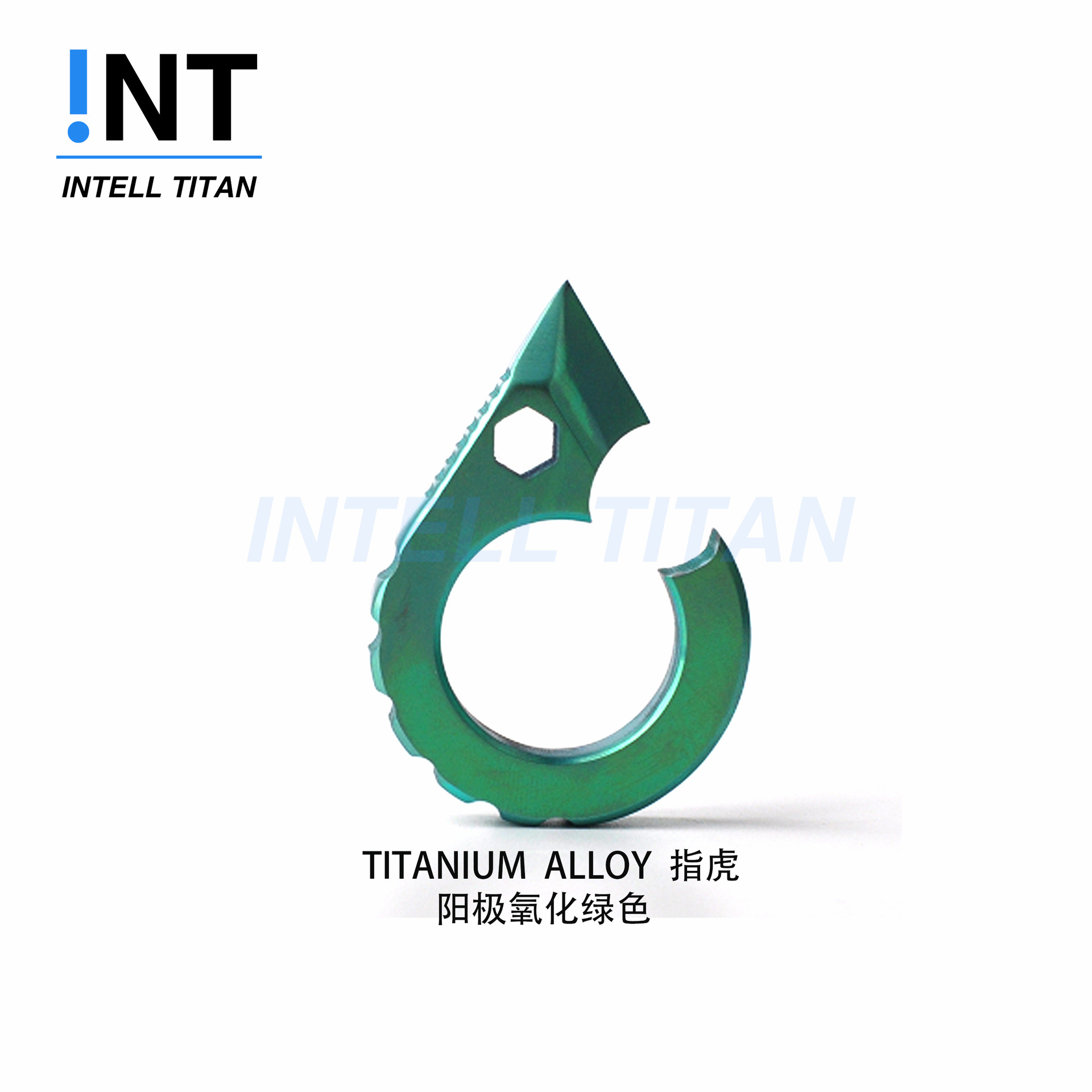 钛合金户外工具指虎 防身工具 防身EDC  六方扳手工具 破窗工具