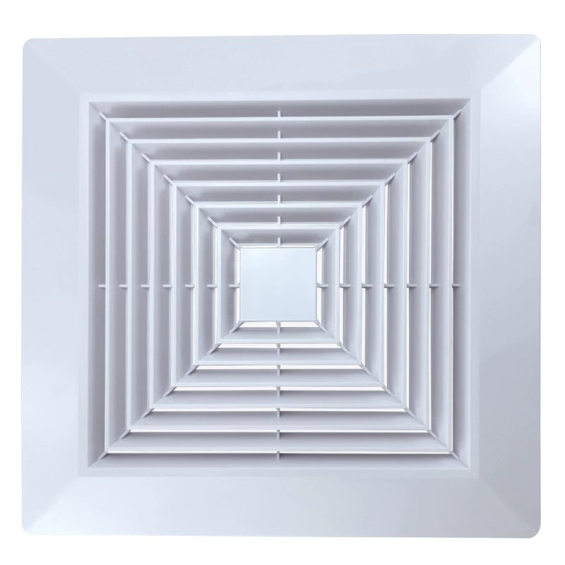 Ванная комната туалет встроенный потолок потолок крышка вытяжного вентилятора баллонный диффузор квадратный вентилятор с пружинной картой