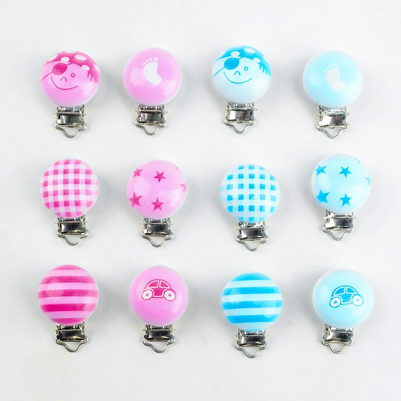 Шесть мультфильм печатных соску клип пятиконечная звезда пиратские ноги напечатаны деревянный зажим