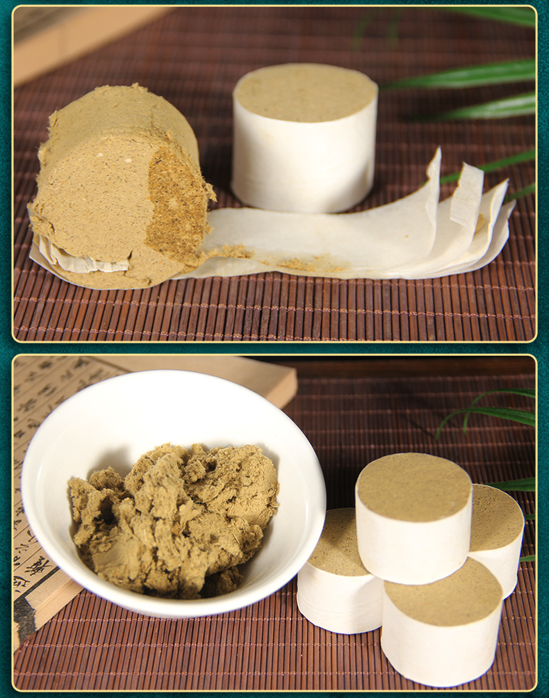 Moxa Rolls Ai Tiao 艾条 Handmade Aged Mugwort Sticks for Traditional Moxibustion Warm Therapy in use