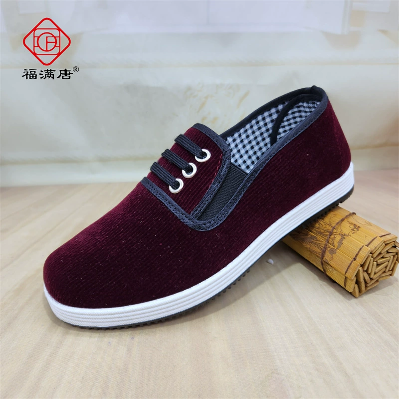 [Розничная торговля] старый Пекин мужчин и женщин обувь для отдыха одна ножная педаль черный шарф