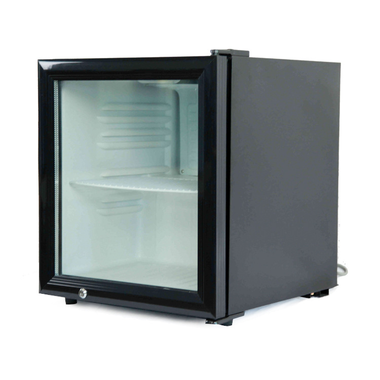 Pejer 52 litros refrigerado fresco-mantenimiento vitrina Gabinete de la muestra apoyo a prueba de logotipo fijo puerta de vidrio mini refrigerador