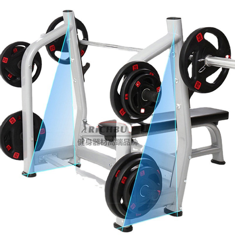 Estante de prensa de Banco plano Banco de peso comercial Banco de prensa Barbell cama Banco de peso Barbell traje hogar equipo de fitness
