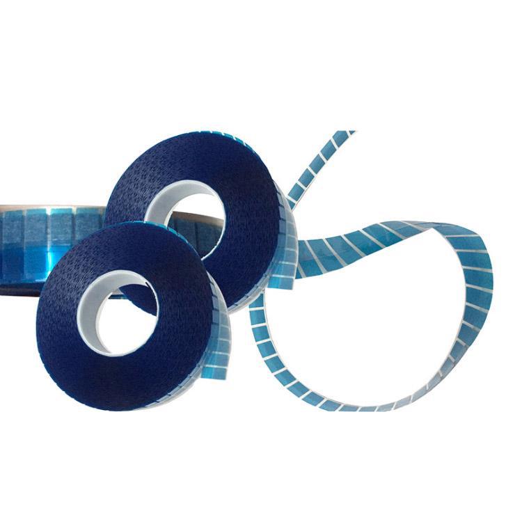 广东全自动机贴蓝色高粘易撕贴 卷状粘膜纸纸类标签