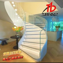 旋转楼梯室内家用旋转木楼梯玻璃钢结构