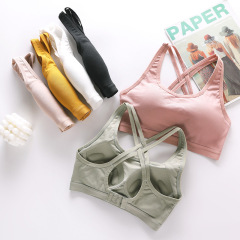 Pure cotton wire-free one-piece plus-size underwear for women, beauty back design, small bust shaping bra, foundation sports backless bra, camisole, corset