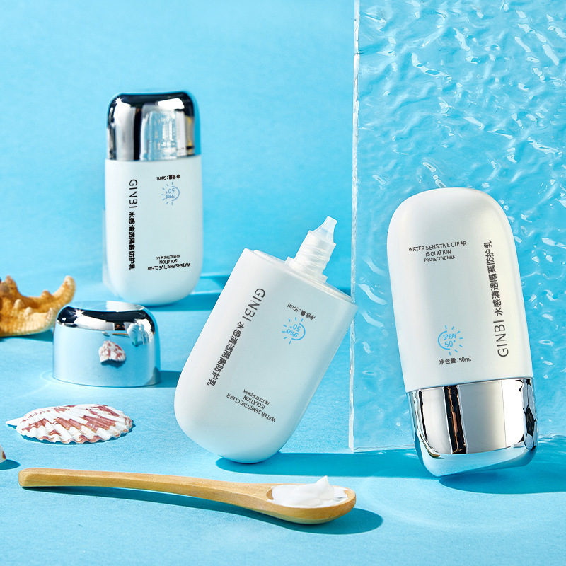 Yinmei agua clara aislamiento crema protectora humectante control de aceite piel brillante natural no falso maquillaje blanco antes de los fabricantes de base