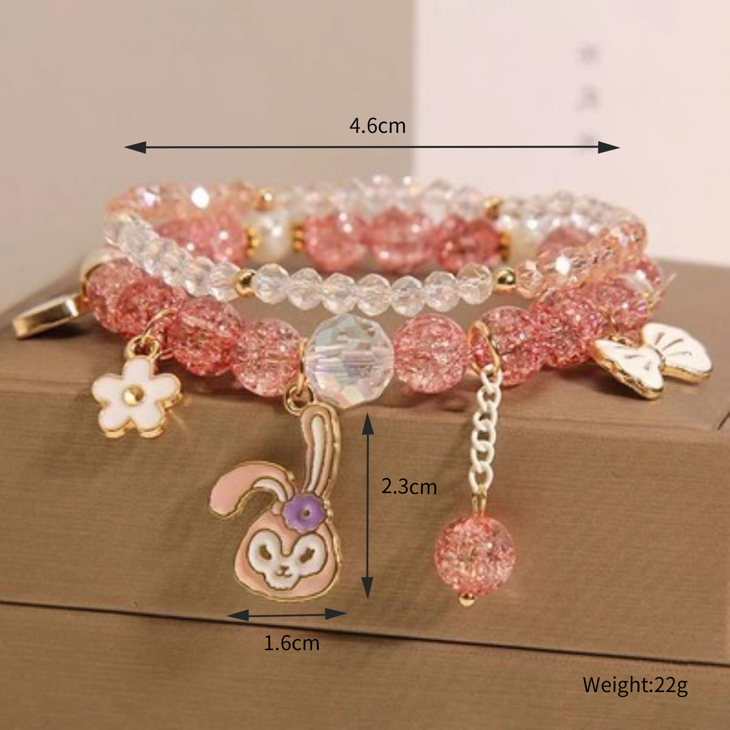 Conejo de cristal de fresa