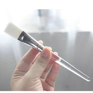 Miss Rose Beauty Mask Brush Adjusting Mask Brush Transparent Bright Bar White Brush 16cm Long Mask Brush Factory Wholesale