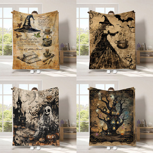 (Cross-border trading), retro flannel duvet for mother and baby, halloween