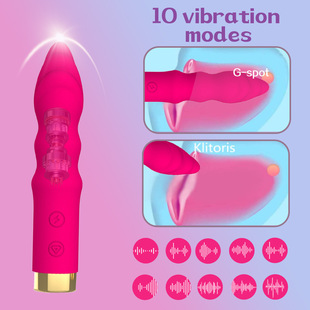 New 10-frequency strong shock charging AV stick anal plug stimulation for men and women masturbation mute waterproof sex products