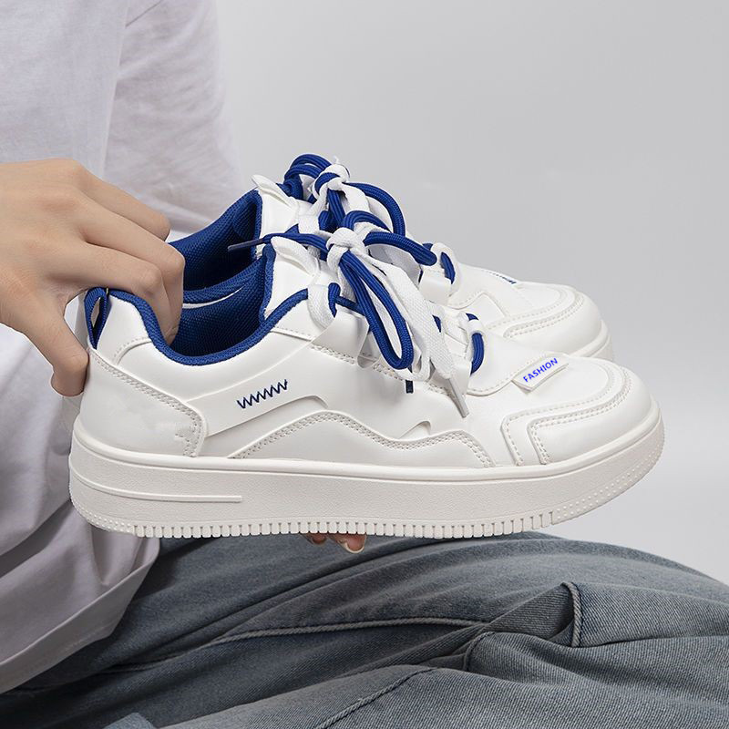 Zapatos blancos de dos colores de suela gruesa para mujeres 2024 zapatos casuales chicos para niños zapatos deportivos de primavera para mujeres primavera nueva