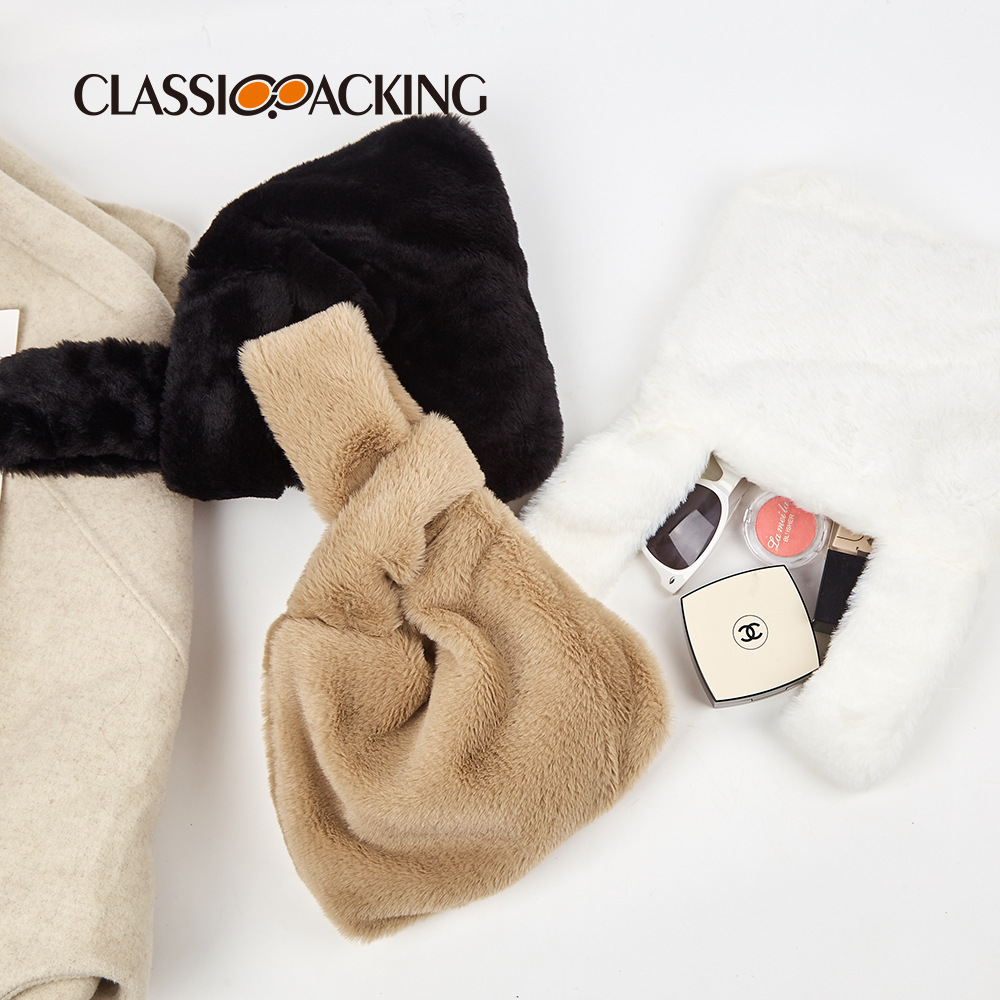 2023 modelos de otoño e invierno, bolsos de felpa portátiles, bolsos de mujer, bolsos pequeños de todo fósforo de moda, bolsos de lana, logotipos imprimibles