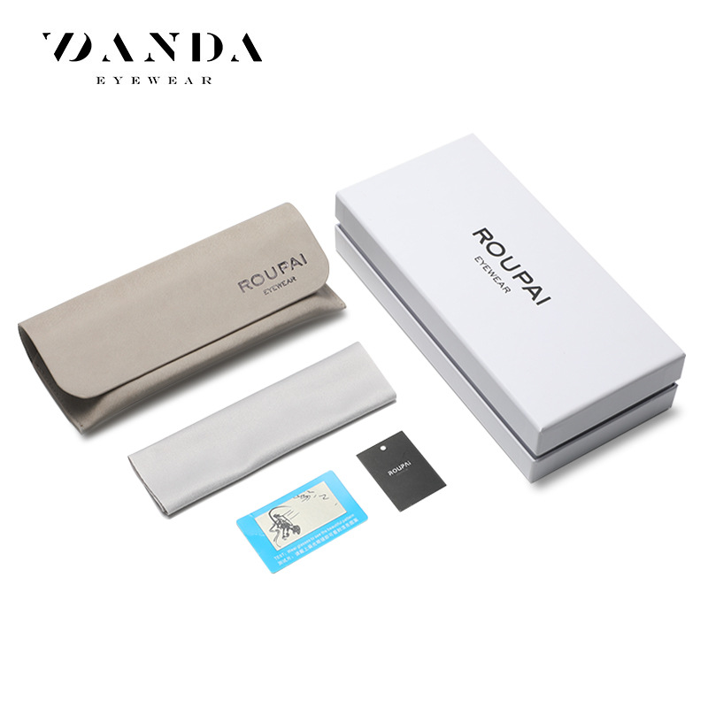 Tiktok Daifa marca nuevas gafas caja de regalo embalaje moda gafas de sol gafas de regalo caja de cuero caja de almacenamiento