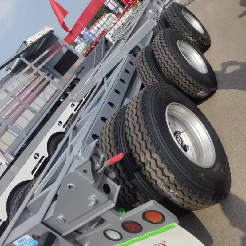 Frame Structure Flatbed Trailer, Frame Transport Semi-Trailer, Skeleton Container Semi-Trailer for Heavy Loads