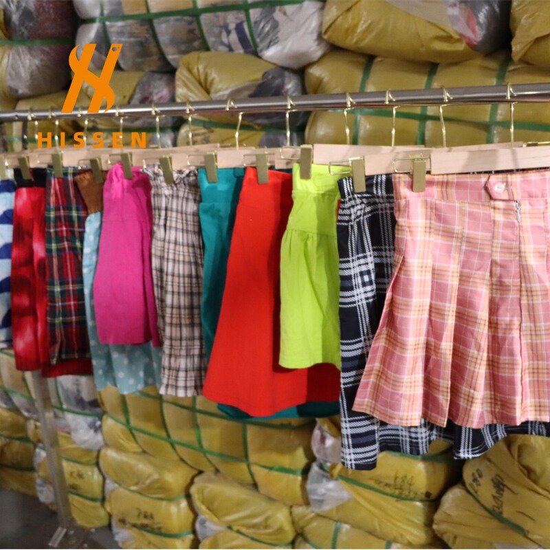 Second-Hand Women's Miniskirt Whole Cabinet Export Used Ladies Shortdress Second-Hand Clothes Export Wholesale