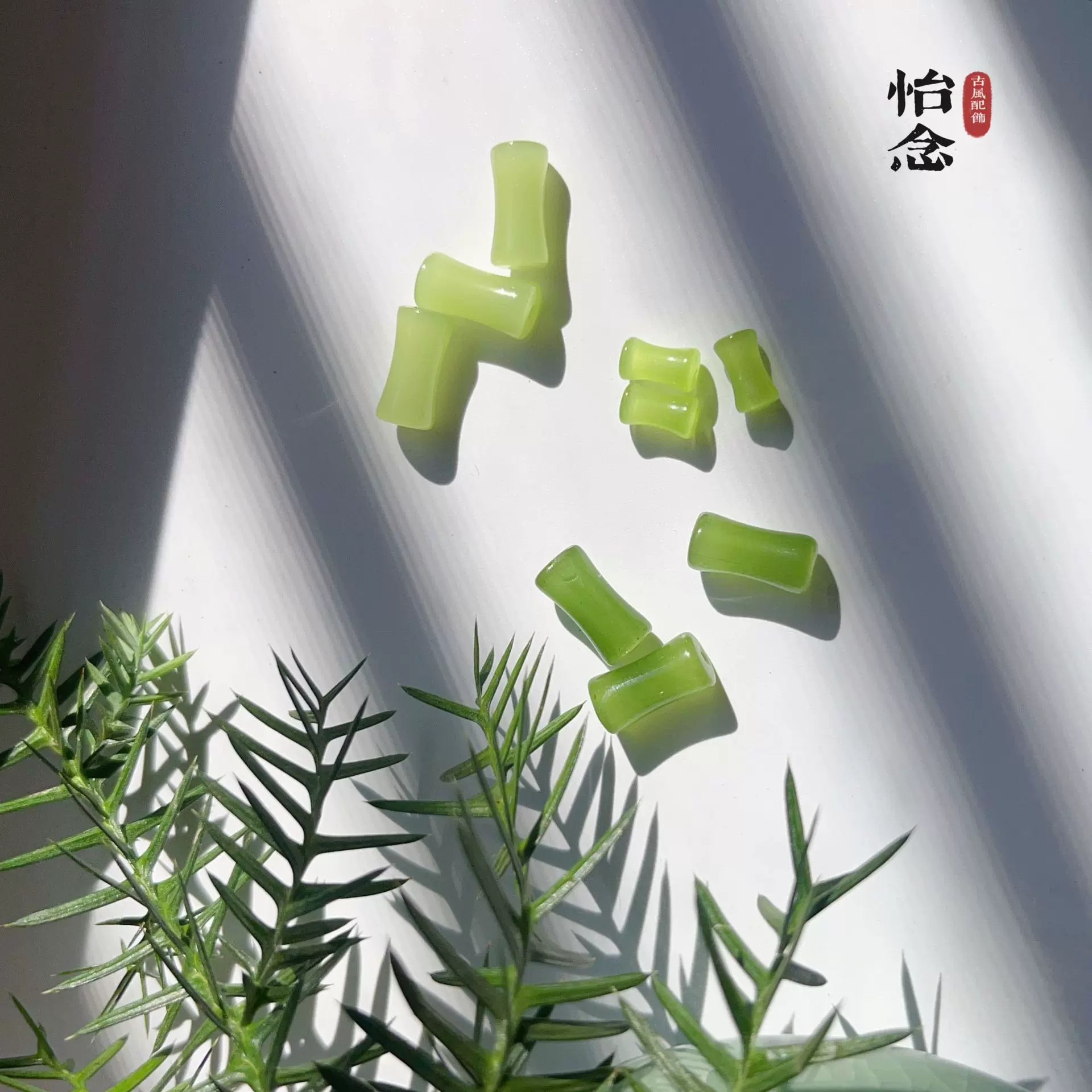 6×12mm琉璃竹节珠子串珠手工散珠diy配饰项链发簪璎珞制作材料包