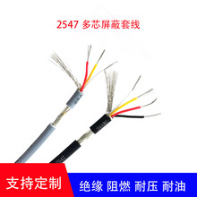 UL2547屏蔽線三芯電線電子線 28AWG 2芯/3芯/4芯 鍍錫銅線 信號線