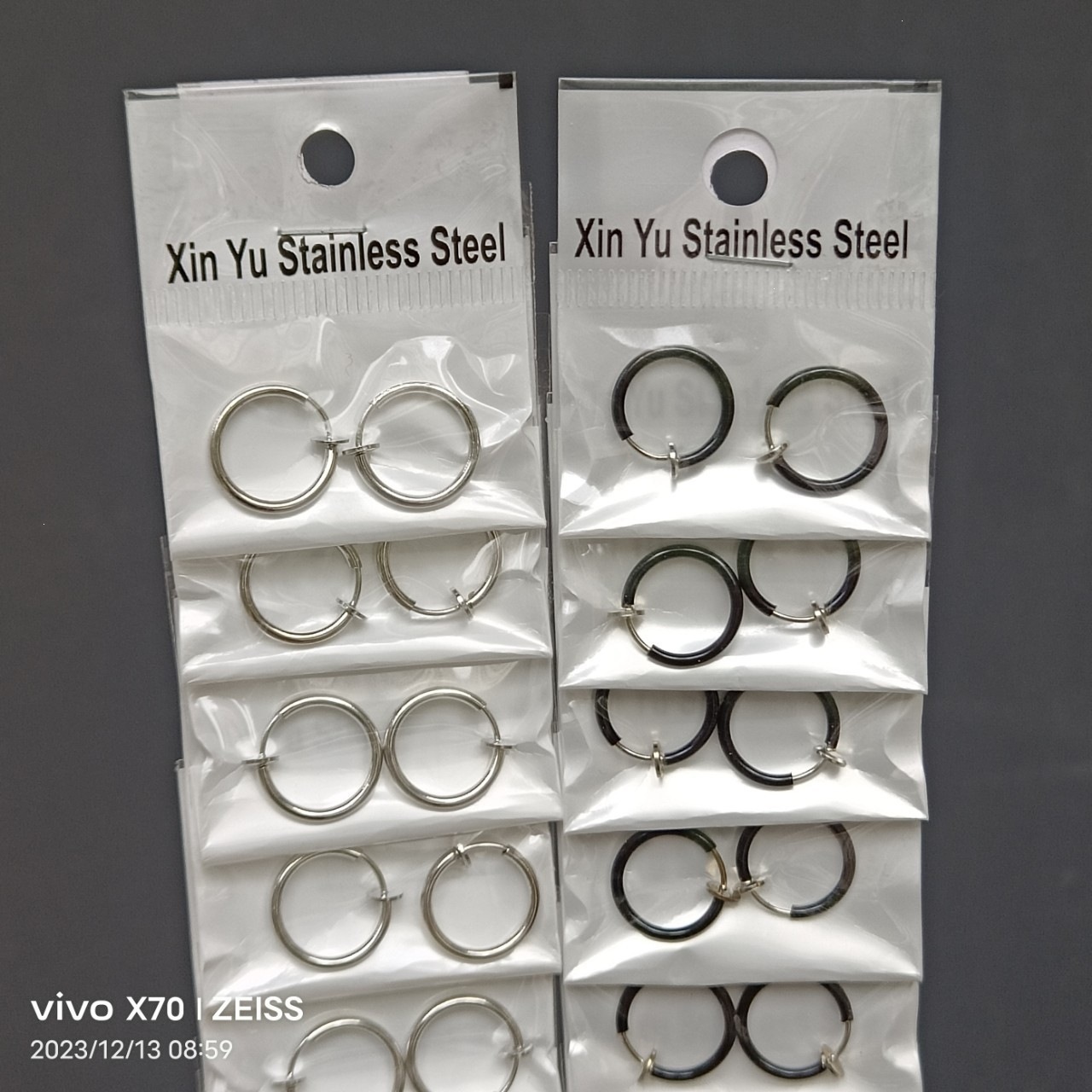 2.5 pendientes de acero de titanio gruesas y el mismo modelo crian orejas joyas de moda con pendientes de acero inoxidable con hilo redondo personalizado image 29