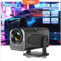 HY320 mini короткофокусный проектор, HD/4K портативный проектор для дома и спальни, настенная проекция, в наличии