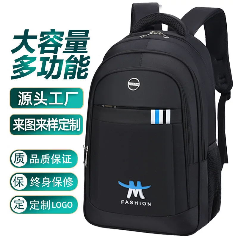 Men's backpack, laptop, capacious school bag for elementary school students for traveling, high-quality style, business version