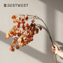 新中式栾树灯笼果花艺摆件仿生花手感花垂吊客厅假花餐桌花束卧室