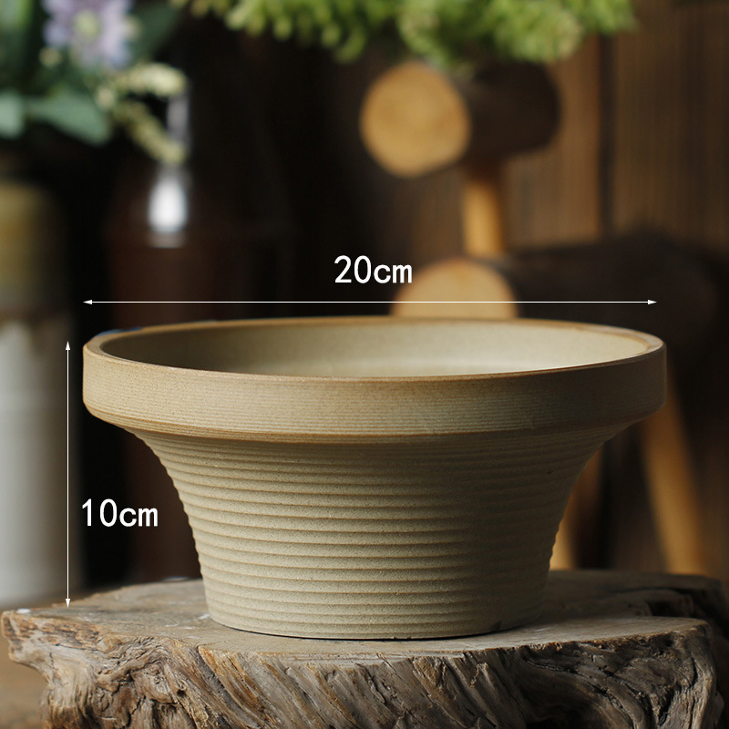 セラミック植木鉢景徳鎮大型無地焼花ポット多肉植物手作り粘土ポットレトロ植木鉢セラミックガーデニング見栄えの良い|undefined