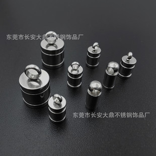 Ready Supply Stainless Steel Hanging Bucket Jewelry Accessories Multi-specification Leather Rope Connecting Buckle DIY Jewelry Accessories
