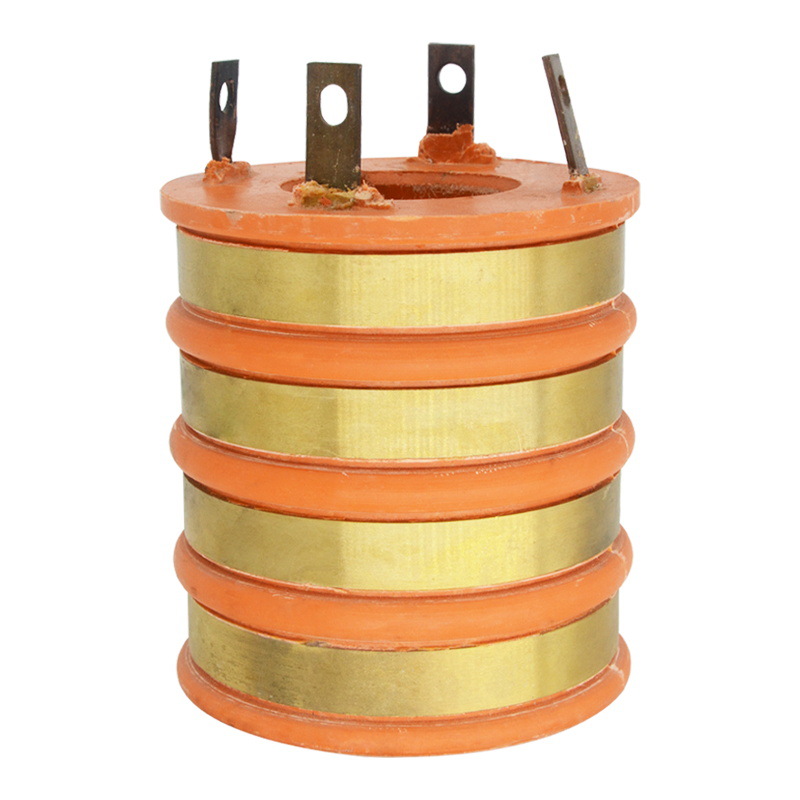 Anillo deslizante conductor de cable de grúa portante 2 fases 3 fases 4 fases cepillo de carbono anillo conductor de cobre fuente directa de fábrica