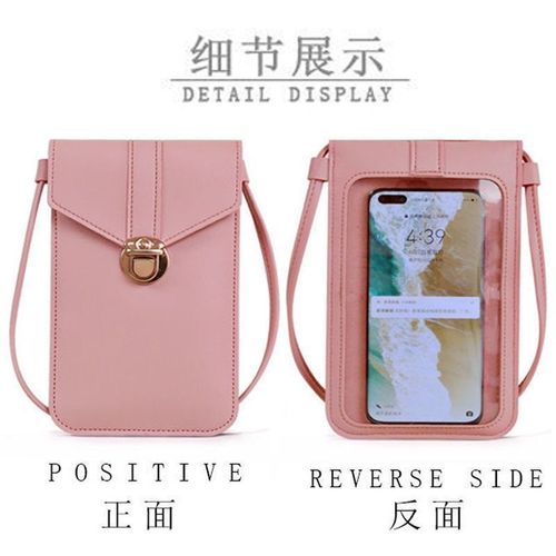 Mobile phone bag with touch screen hanging bag for mobile phone bag women's 7-inch mini satchel  new coin purse