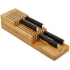 horizontal Knife Sashimi Beech kitchen knife Storage rack Rubber wood Drawer Tool carrier Beech Tool carrier